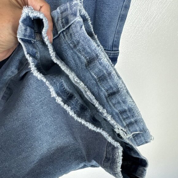 KanCan Women's 7/27 Bootcut Cargo Denim Jeans Blue Inseam 31.5" - Picture 6 of 15